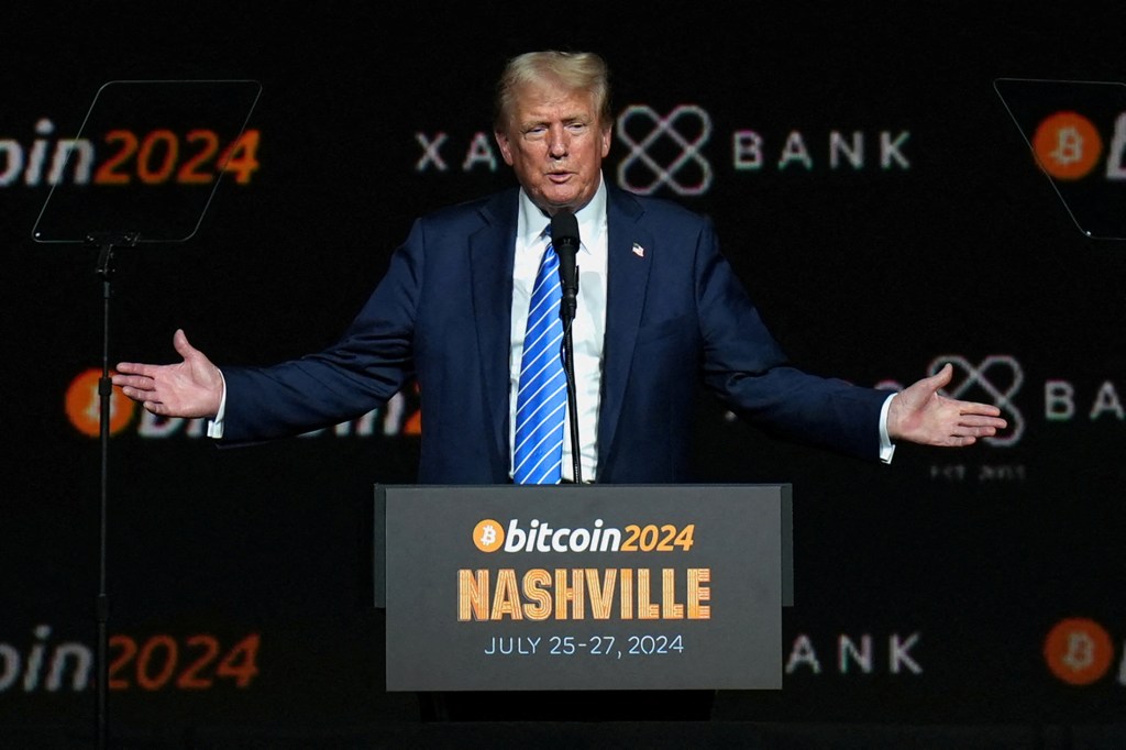 President Trump spoke at the 2024 Bitcoin Conference in Nashville, Tenn.