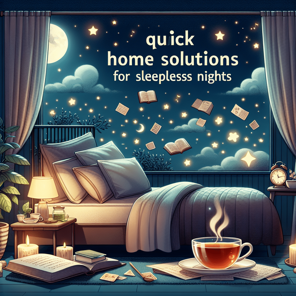 quick home solutions for sleepless nights